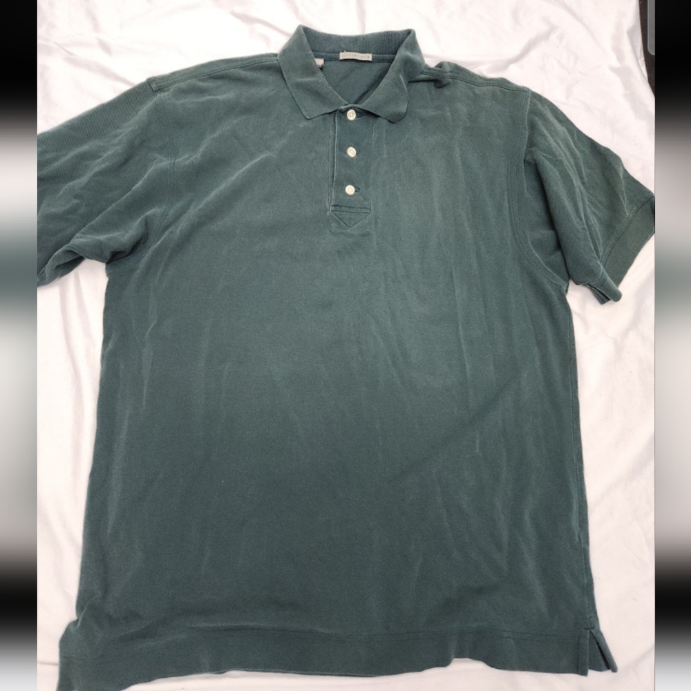 Cutter and buck Men's Size Large Green polo shirt #C23